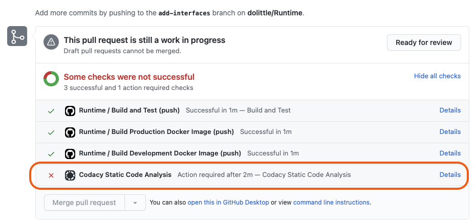 Codacy Pull Request Check